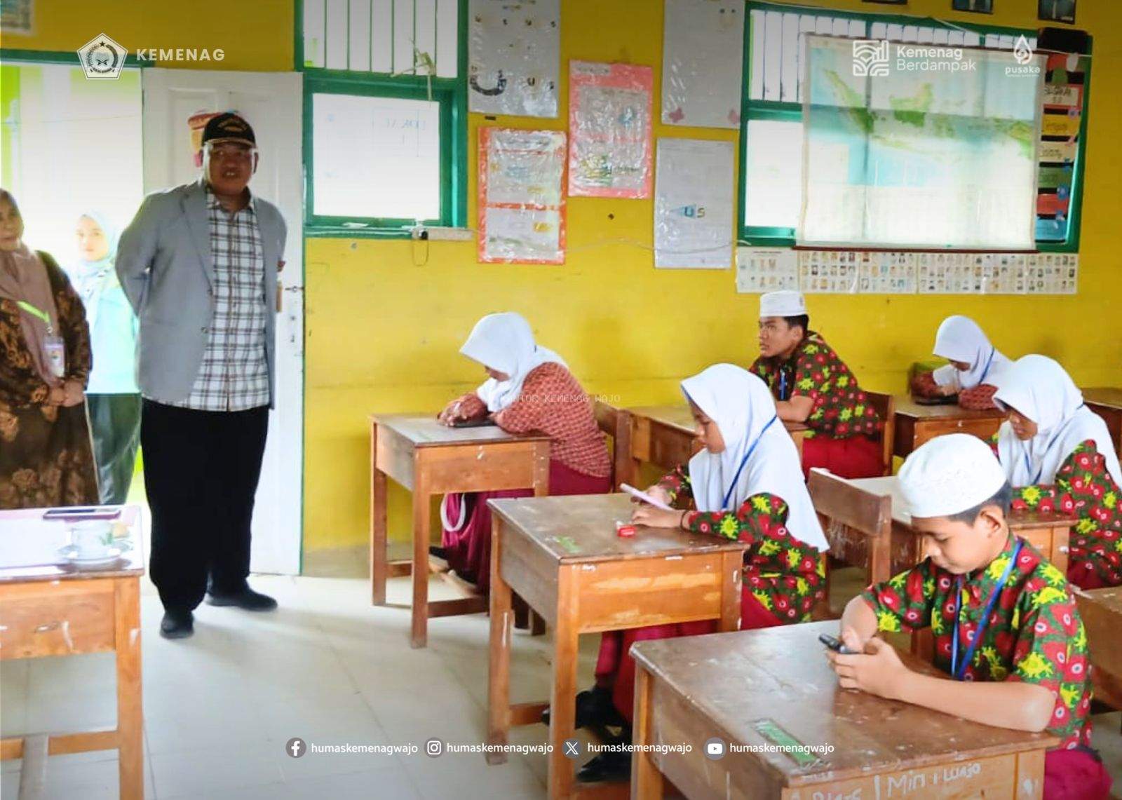 Jaga Integritas Ujian, Kemenag Wajo Pastikan Sistem Berbasis Android Berjalan Tanpa Celah