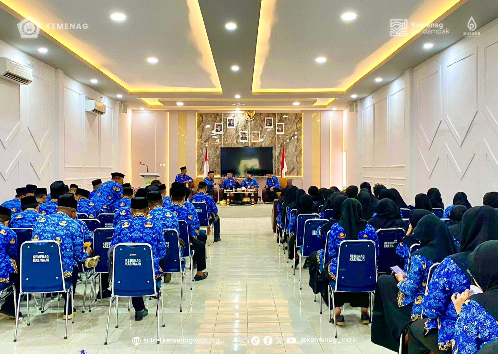 Kemenag Wajo Dorong Budaya Kerja Adaptif Lewat Evaluasi Program dan Penguatan ASN