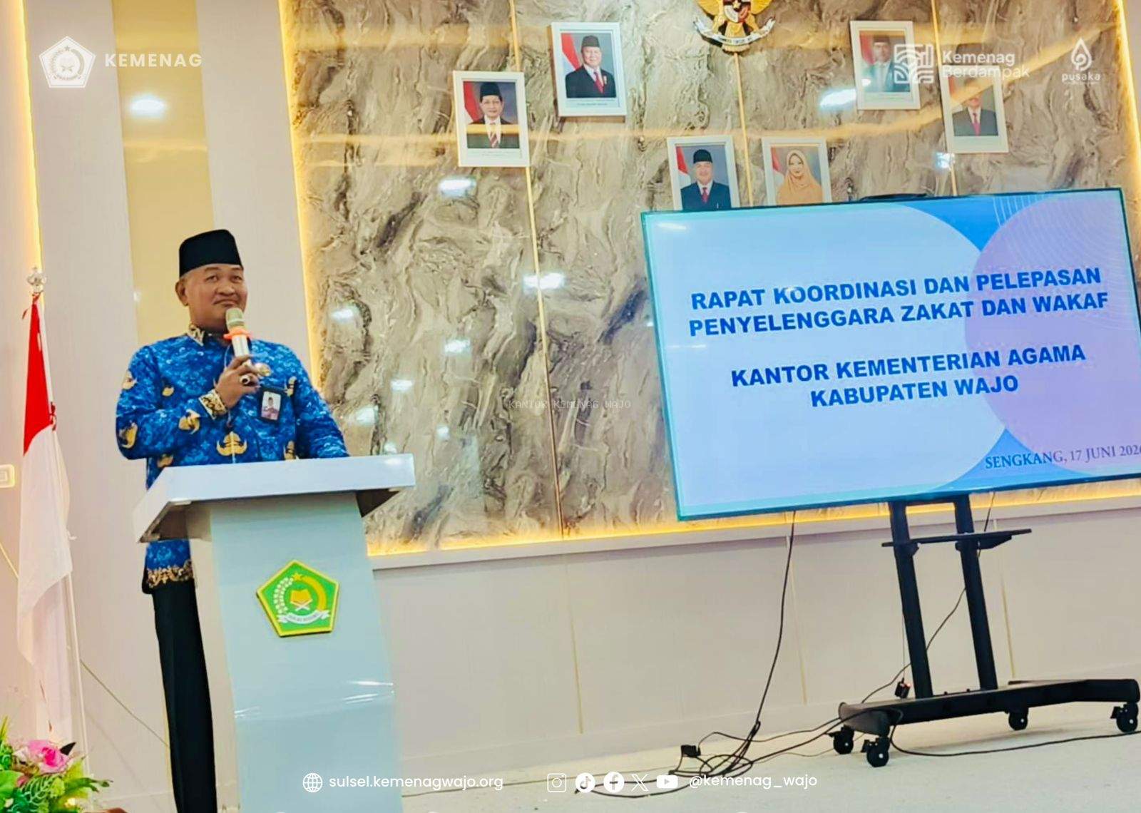 Lepas Haderawi ke Palopo, Kakankemenag Wajo: Prestasi dan Dedikasinya Layak Mendapat Promosi