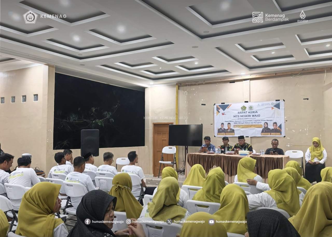 Tak Ingin Sekadar Rutin Tahunan, MTsN Wajo Jadikan Raker Ajang Merumuskan Target Prestasi dan ZI