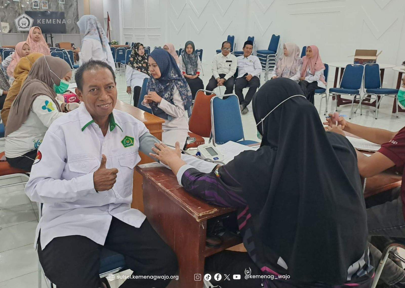 ASN Kemenag Wajo Jalani Cek Kesehatan Gratis, Deteksi Dini untuk Tetap Prima Melayani Umat