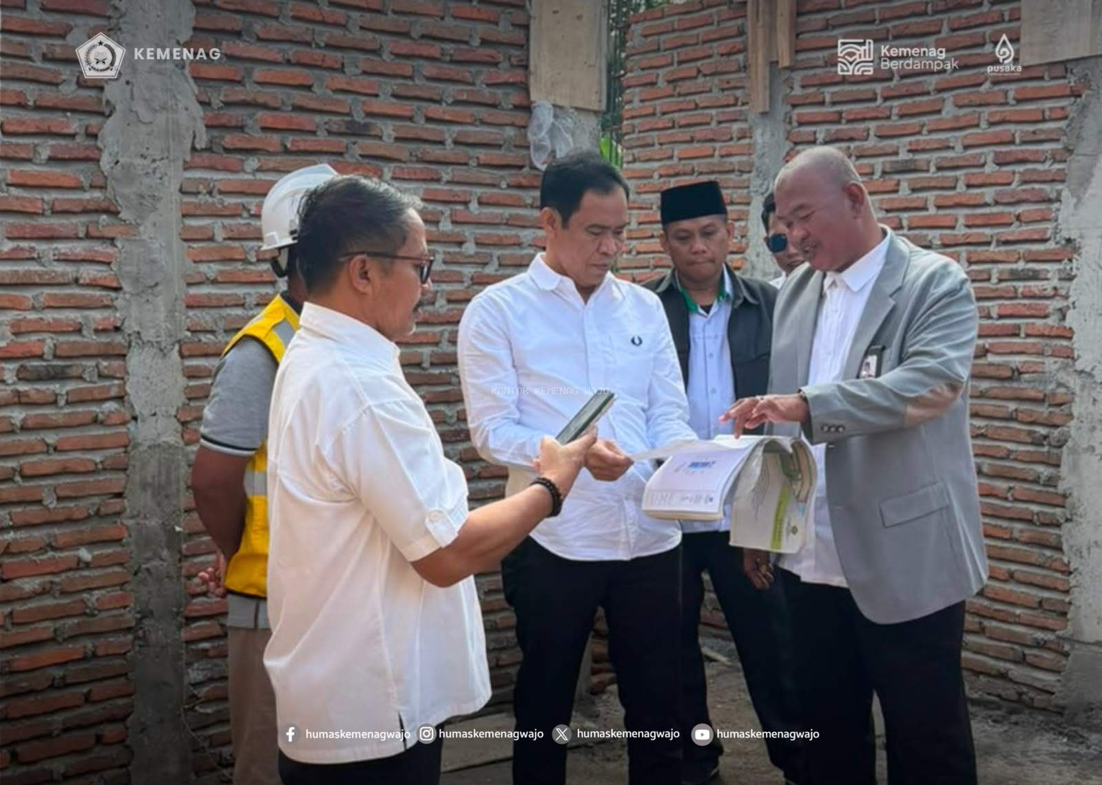Kemenag Wajo Siapkan Wajah Baru KUA Pitumpanua, Kakan Tinjau Langsung Lokasinya