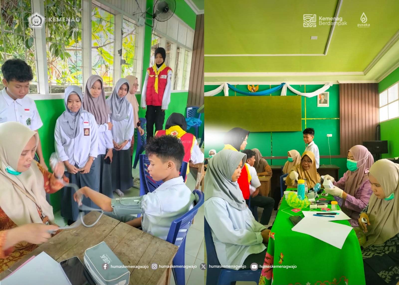 MoU Berbuah Aksi Nyata, Siswa MAN Wajo Dapat Pemeriksaan Kesehatan Gratis
