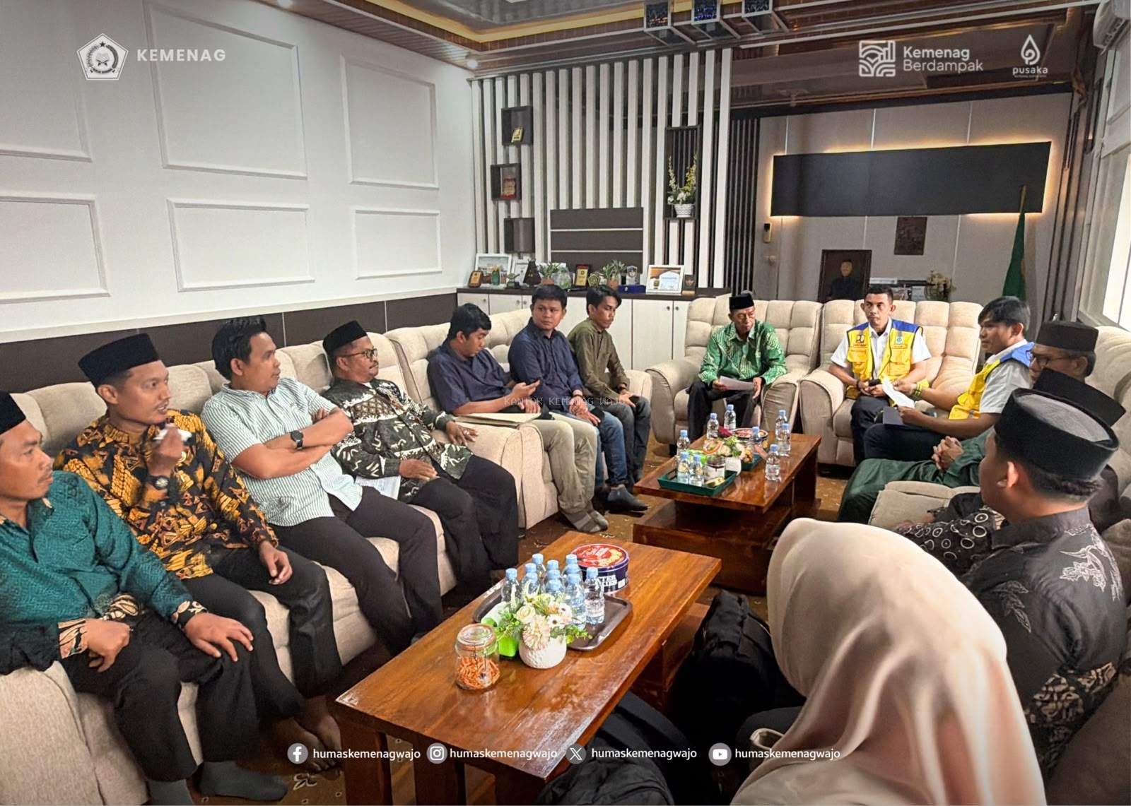9 Lembaga Pendidikan Keagamaan di Wajo Bakal Nikmati Bantuan Sanitasi PUPR, Kemenag Terima Tim Verifikasi