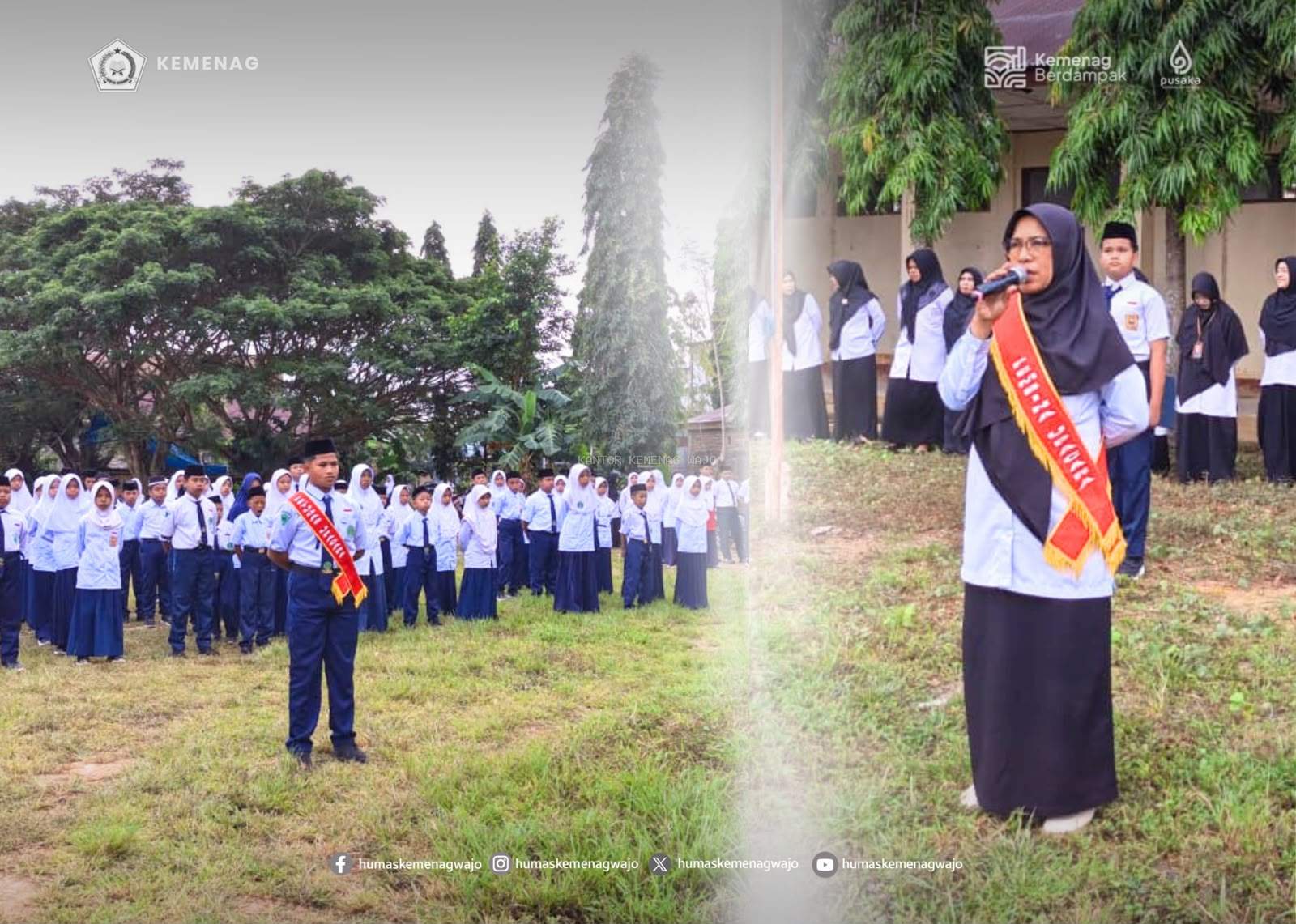 MTsN Wajo Tegaskan “Zona Tanpa Marah”, Pesan Ini Jadi Sorotan di Hari Pertama