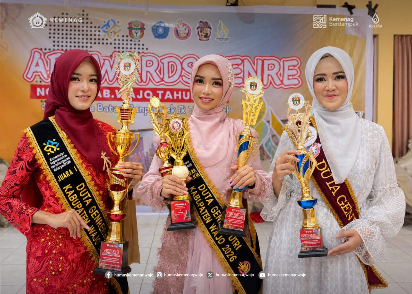 Tiga Santriwati Borong Gelar Aduwards Genre 2026, Prestasi MAS As’adiyah Putri Sengkang Jadi Sorotan