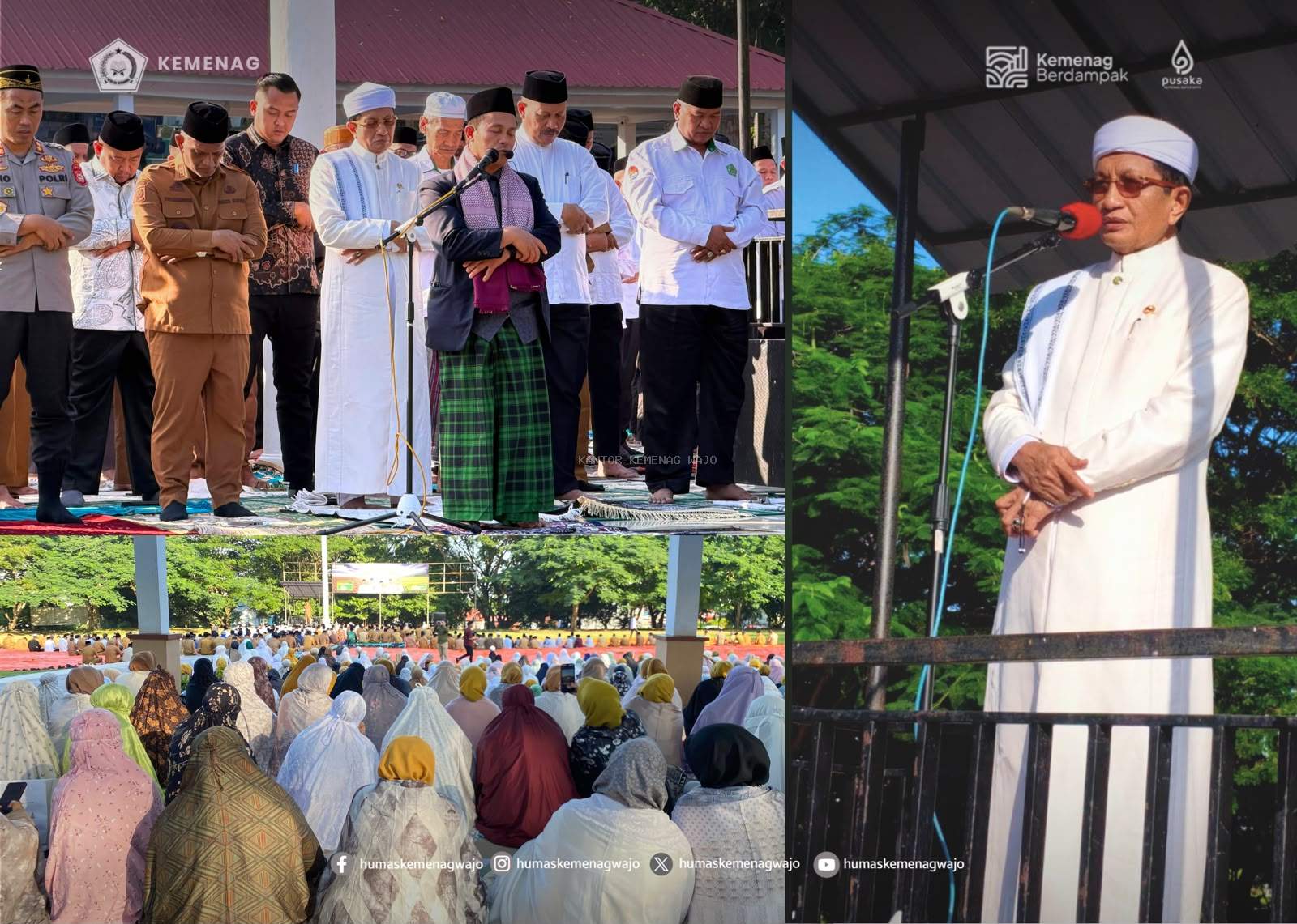 Kemarau Tak Kunjung Usai, Wajo Gelar Shalat Istisqa, Menag RI Serukan Ikhtiar dan Doa Bersama