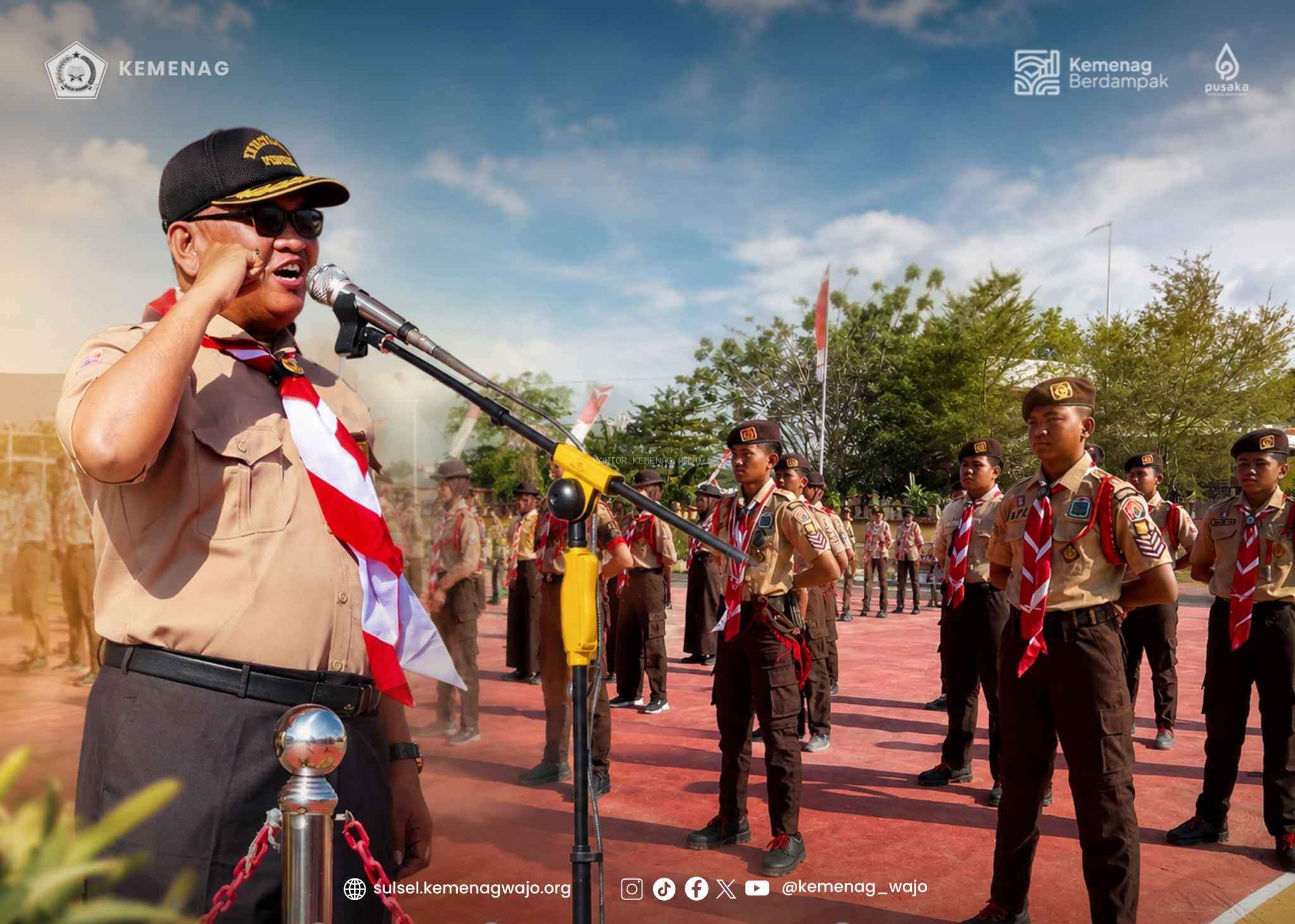 Kemenag Wajo: Kemah Pramuka Jadi Ruang Menumbuhkan Karakter dan Kepedulian Generasi Muda