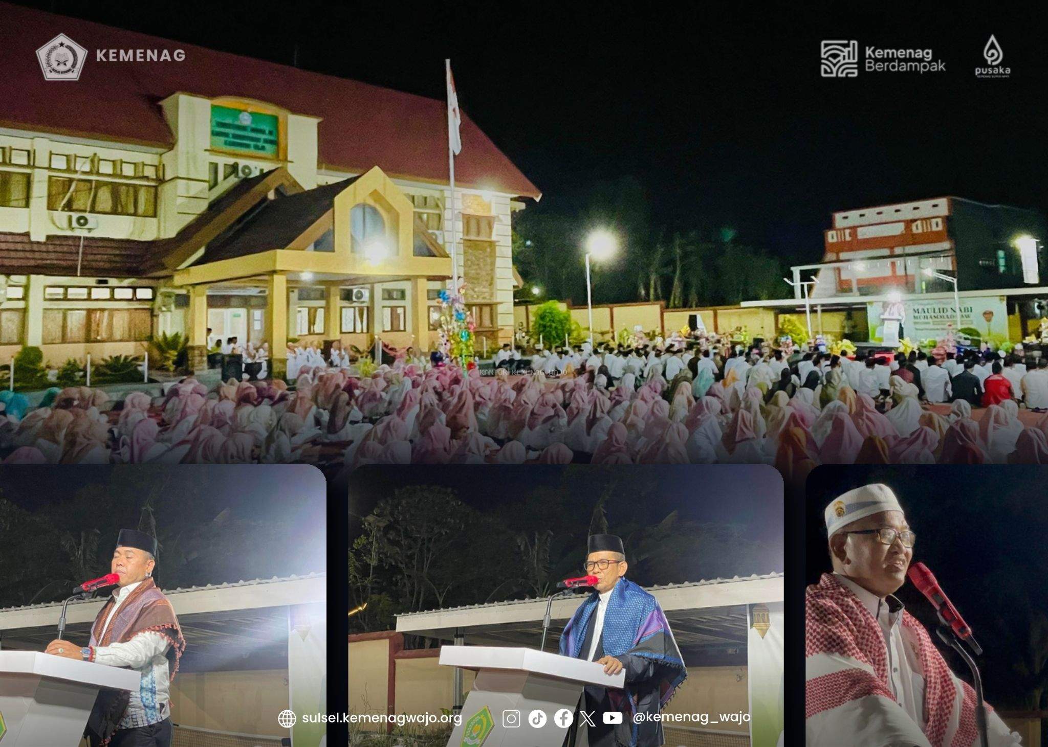 Perkuat Layanan Umat dan Pembangunan Daerah, Maulid Kemenag Wajo Bawa Semangat Maslahat untuk Masyarakat