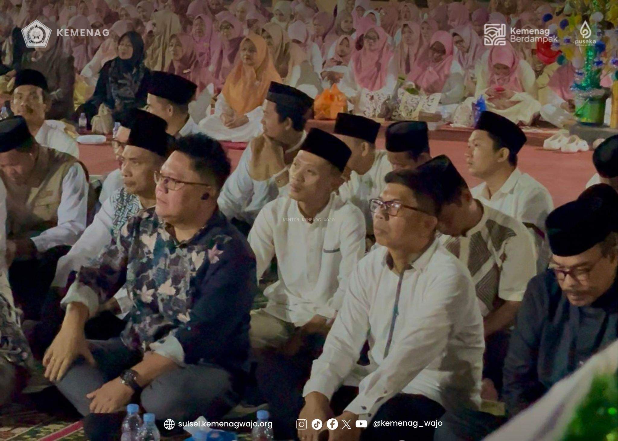 Pendeta Hadiri Peringatan Maulid Kemenag Wajo, Muhammad Subhan: Ini Bukti Persaudaraan Terjaga